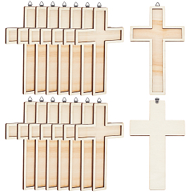 Деревянные двухслойные крестовые настенные подвесные украшения, украшения на религиозную тему