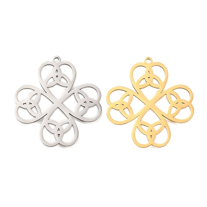 Антикоррозийные 304 подвески из нержавеющей стали, лазерная резка, подвеска-клевер с узлом Троицы