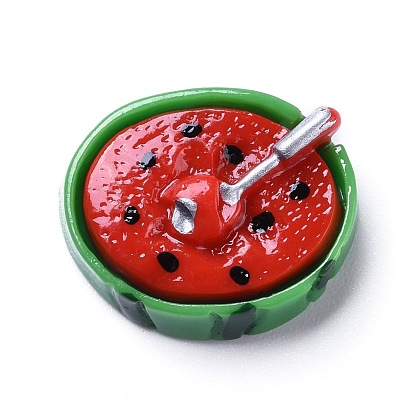 Harz Cabochons, Wassermelone & Löffel