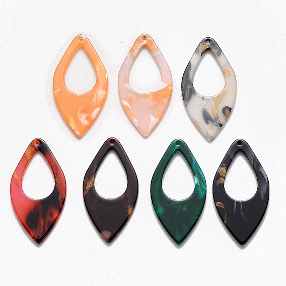 Подвески из ацетата целлюлозы (смолы), лошадиный глаз 