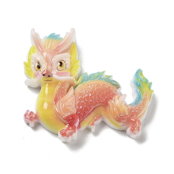 Непрозрачная смола декодирует кабошоны, дракон