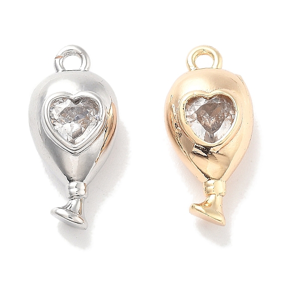 Стойки обшивки латунные прелести, со стеклом, граненые, долговечный, слеза с сердцем