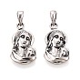 925 религиозные подвески из стерлингового серебра, прелести девы марии