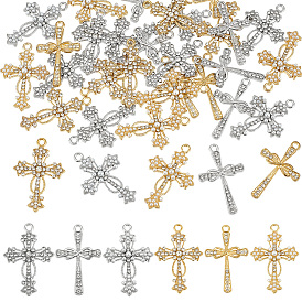 36шт 6 стили подвески со стразами из сплава, крест прелести