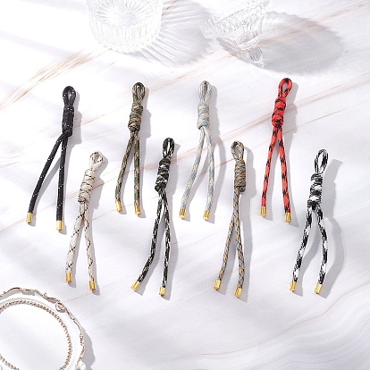 8 шт. полиэстер и спандекс парашютный шнур подвесные украшения, с латунными наконечниками шнура
