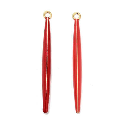 Латунные эмали большие подвески, бар прелести, стойки покрытие, долговечный, без свинца и без кадмия, реальный 18 k позолоченный