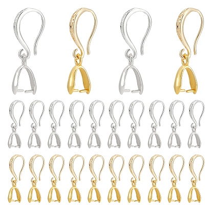 2 наборы 2 цвета латунные крючки для сережек, с поручителями