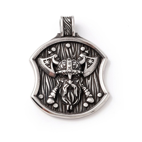 Tibetan Style 304 Stainless Steel Pendants