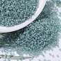 MIYUKI Delica Beads, Cylinder, Japanese Seed Beads, 11/0, Matte Transparent Colours Lustered