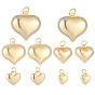 10 шт 5 стили латунные подвески, долговечный, с целью перехода в кольце, сердце прелести