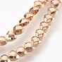 Electroplated Non-magnetic Synthetic Hematite Bead Strand, Heart, Faceted