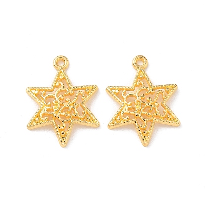 Tibetan Style Pendants, Lead Free and Cadmium Free, for Jewish, Star of David, 24x18x3mm, Hole: 1.5mm