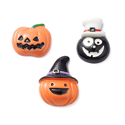 Halloween Opaque Resin Cabochons, Halloween Charms