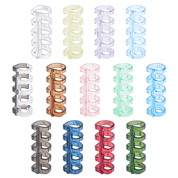 52 шт. 13 цветной пластик 5-отверстие для свободного переплета