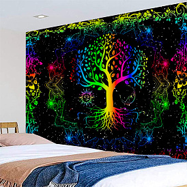 Tapestry colorful mandala tree of life tapestry home room decoration hanging cloth bedside tapestry