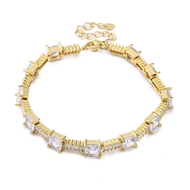 Brass Micro Pave Cubic Zirconia Bracelets