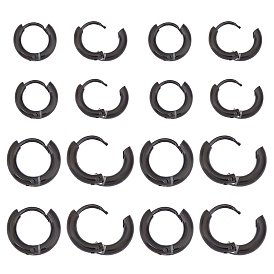 Unicraftale 304 Stainless Steel Huggie Hoop Earrings, Hypoallergenic Earrings, Ring