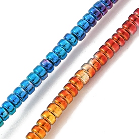 Baking Painted Electroplated Synthetic Non-magnetic Hematite Beads Strands, Disc, Heishi Beads