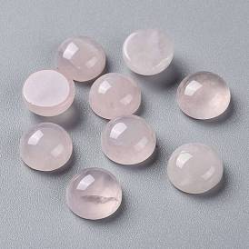 Природного розового кварца кабошонов, полукруглый