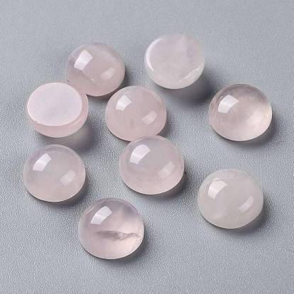 Природного розового кварца кабошонов, полукруглый