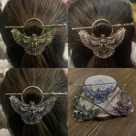 Вилок волос сплава, аксессуары для волос викингов для женщин, сова