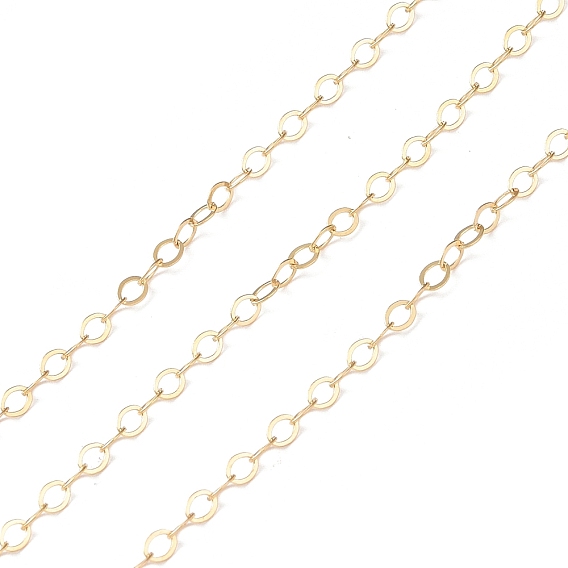 Жёлтые золотые кабельные цепи, пайки, real 14 k золото заполнено