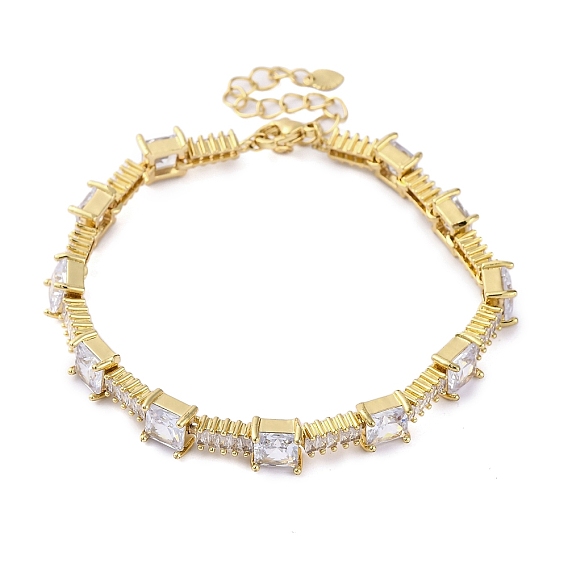 Латунь микро проложить кубические циркониевые браслеты