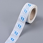 Baby Shower Stickers, 1 Inch Thank You for Showering Us with So Much Love Foot Print Labels