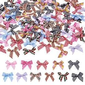 Аксессуары костюма из ткани, бантом из полиэстеровой ленты с рисунком тартан