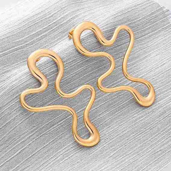 304 серьги-гвоздики из нержавеющей стали для женщин