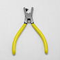 Iron Hole Punch Pliers, Can Pouch 2mm Round Hole, Random Color Handle