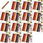 15 Pcs 15 Colors Wood Boards, for Bookmark Making, Rectangle