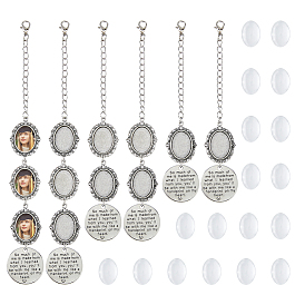 DIY пустой овальный сплав подвеска украшения наборы для изготовления украшений