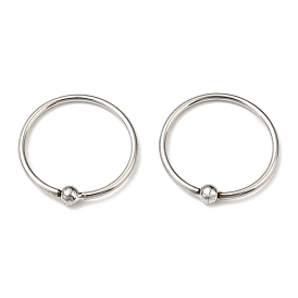 304 Stainless Steel Captive Bead Rings, Nose Rings