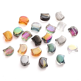 10Pcs Electroplate Glass Beads, Cat