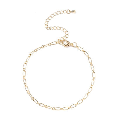 Brass Cable Chain Anklet for Women