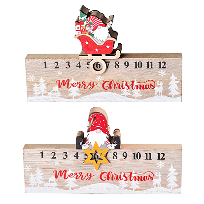 Wooden Gnome Doll Display Decoration, Christmas Ornaments, for Party Gift Home Decoration