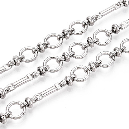 Латунь Figaro цепи, несварные, с катушкой, кольцо