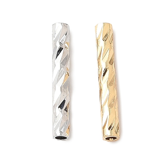 Латунные бусины, без кадмия, без никеля и без свинца, текстурированная трубка