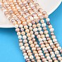 Three Color Natural Cultured Freshwater Pearl Beads Strands, Potato, Grade 2A++