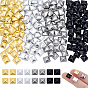 340 pièces 4 couleurs clous thermocollants en aluminium, clous à dos plat, colle flatback sur goujons, carrée