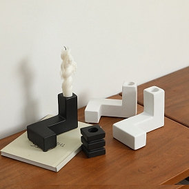 Minimalism Ceramic Candle Holders, Candlesticks, Geometry Art Home Decorations