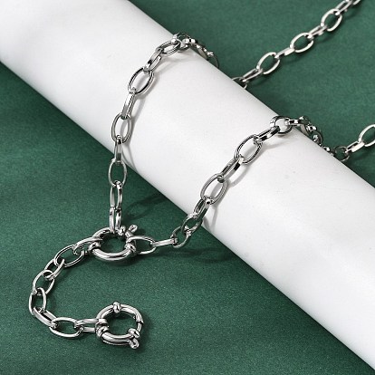 4.5мм 201 Цепочки-кабале из нержавеющей стали, унисекс, не тускнеет