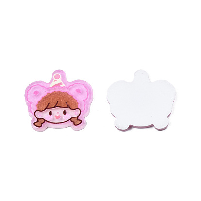 Printed Acrylic Cabochons, Girl