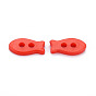 2-Hole Plastic Buttons, Fish