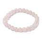 Натуральный розовый мангано кальцит бисер стрейч браслет для женщин