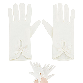 Атласные перчатки, для свадебных принадлежностей невесты