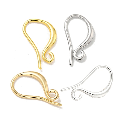 Латунные крючки для сережек, долговечный, без свинца и без кадмия, реальный 14 k позолоченный