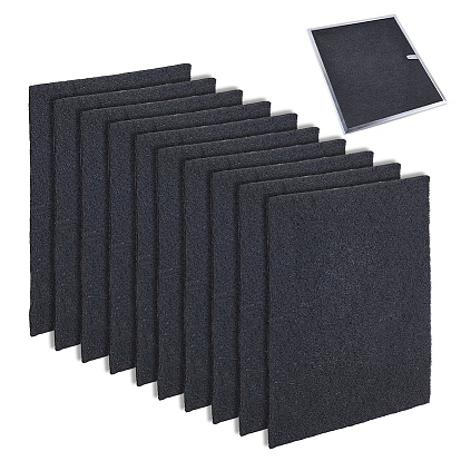 Hotte aspirante avec filtre à charbon actif en coton, rectangle