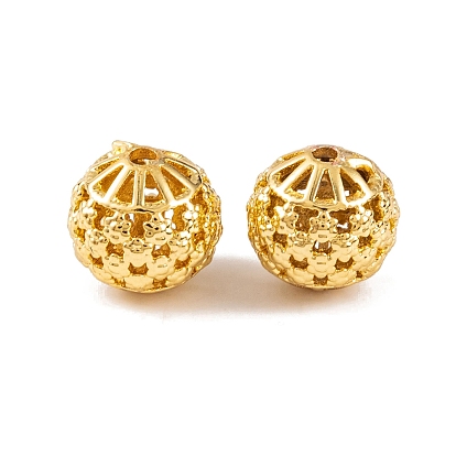 Rack Plating Brass Beads, Large Hole Beads, Long-Lasting Plated, Lead Free & Cadmium Free